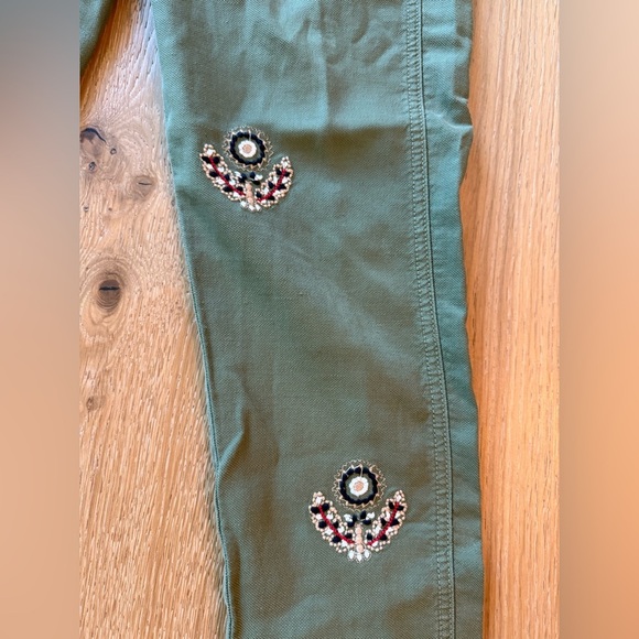 The Great Embroidered The Slouch Army Pant Size 26 - Picture 3 of 8